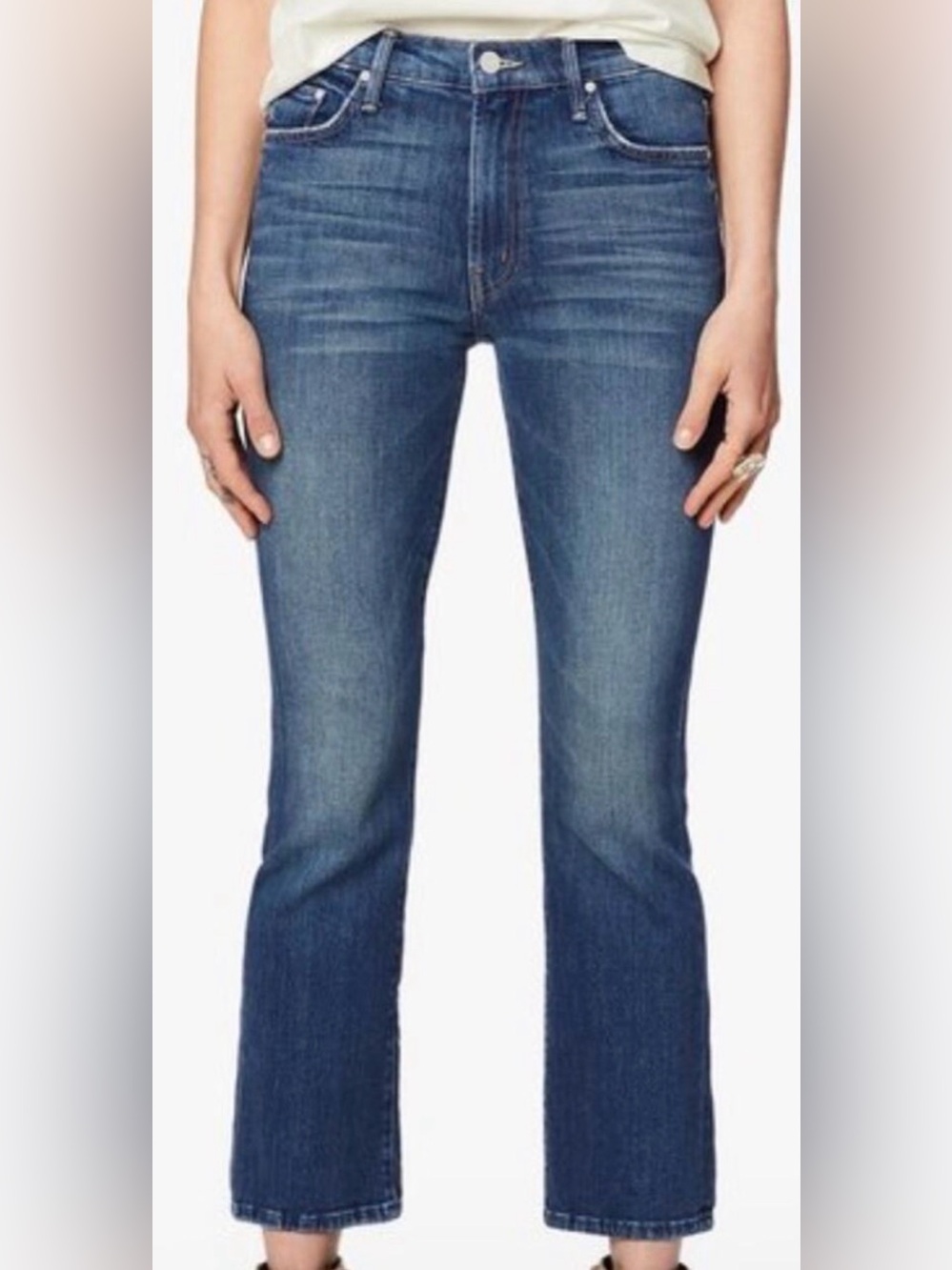 Mother Jeans The Tripper High Rise Straight Denim Gutterpunk 26